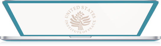 Laptop with USIP logo